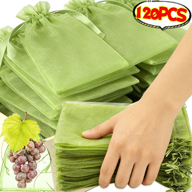 Grow Bag - 10/120x Organza Fruits Protection Bags Garden