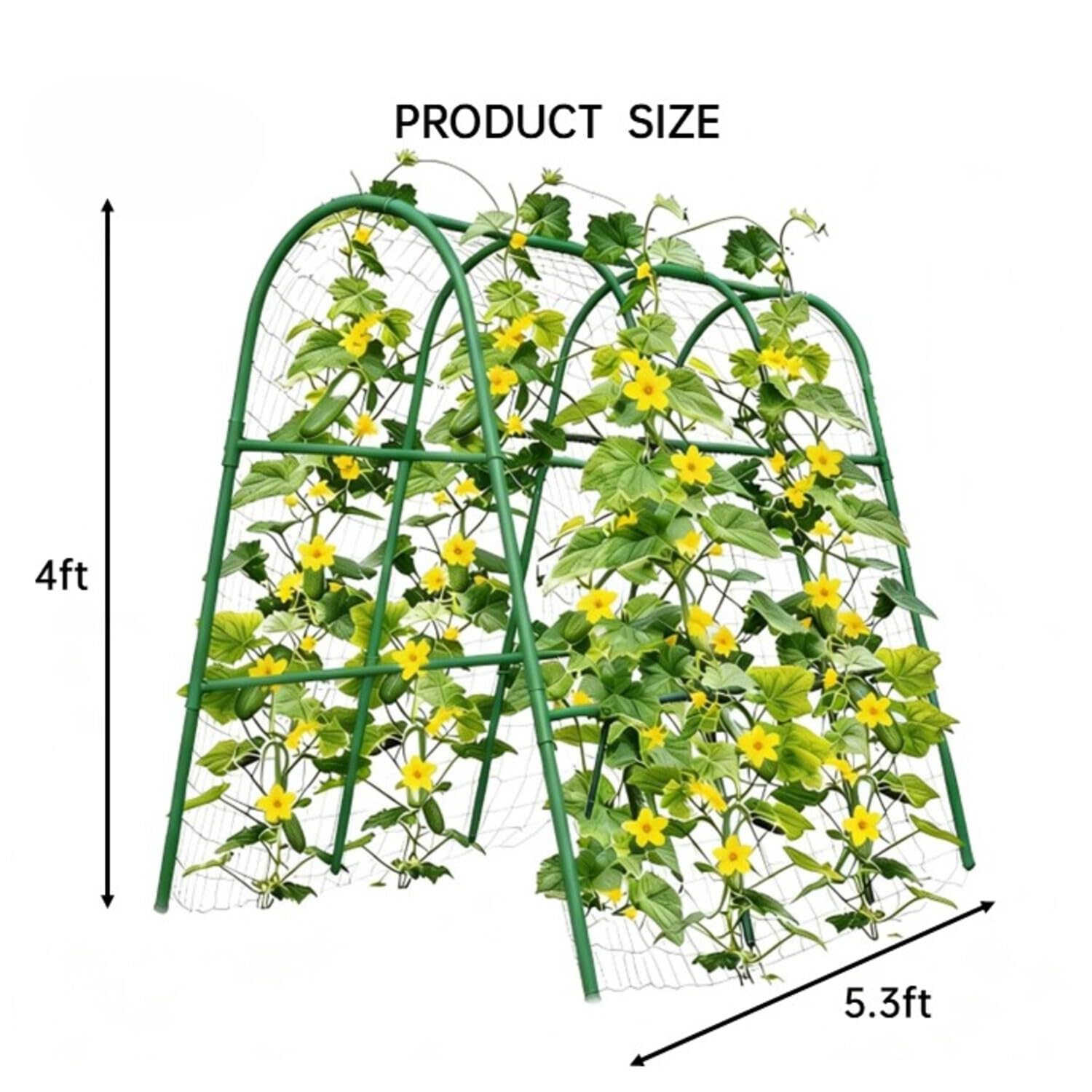 4x5.3FT Garden Arch Trellis fo - đánh giá và giá Raised Garden Bed