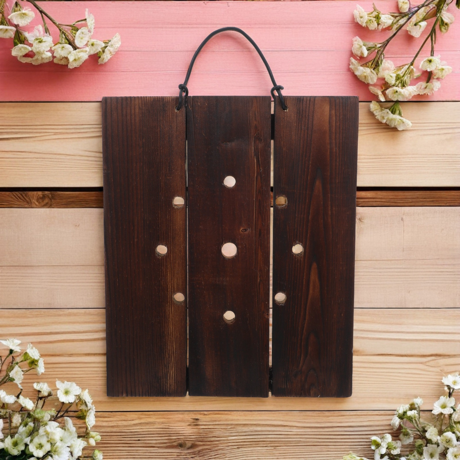 Charred Wood Mounting Board wi - đánh giá và giá Vertical Planter