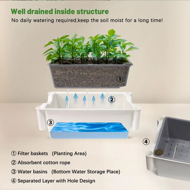 Movable Vertical Grow 3 Level  - đánh giá và giá Indoor Herb Garden