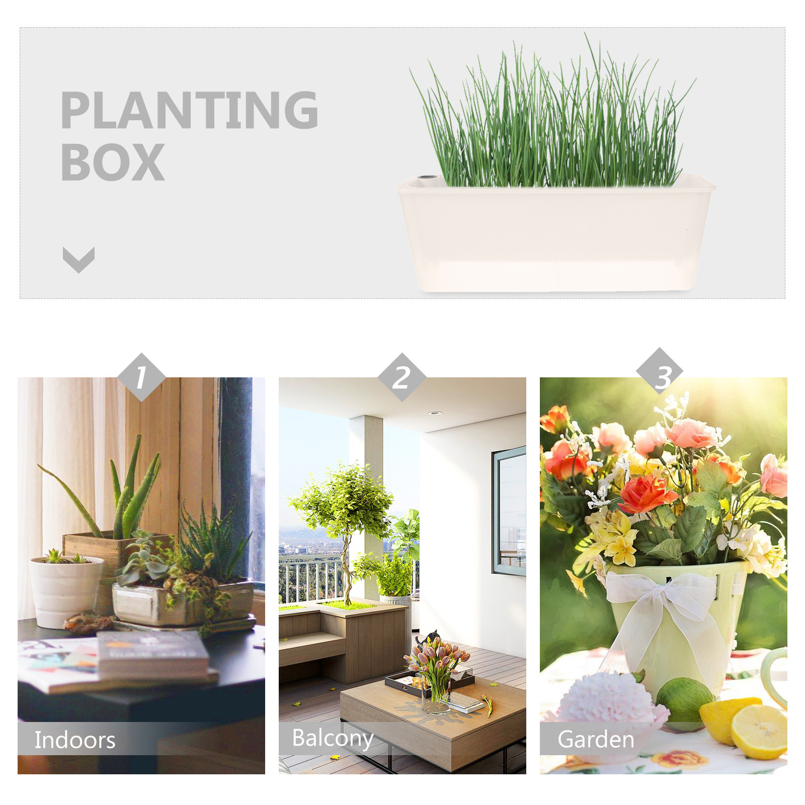 Rectangle Planter Box Long Pla - đánh giá và giá Self Watering Planter