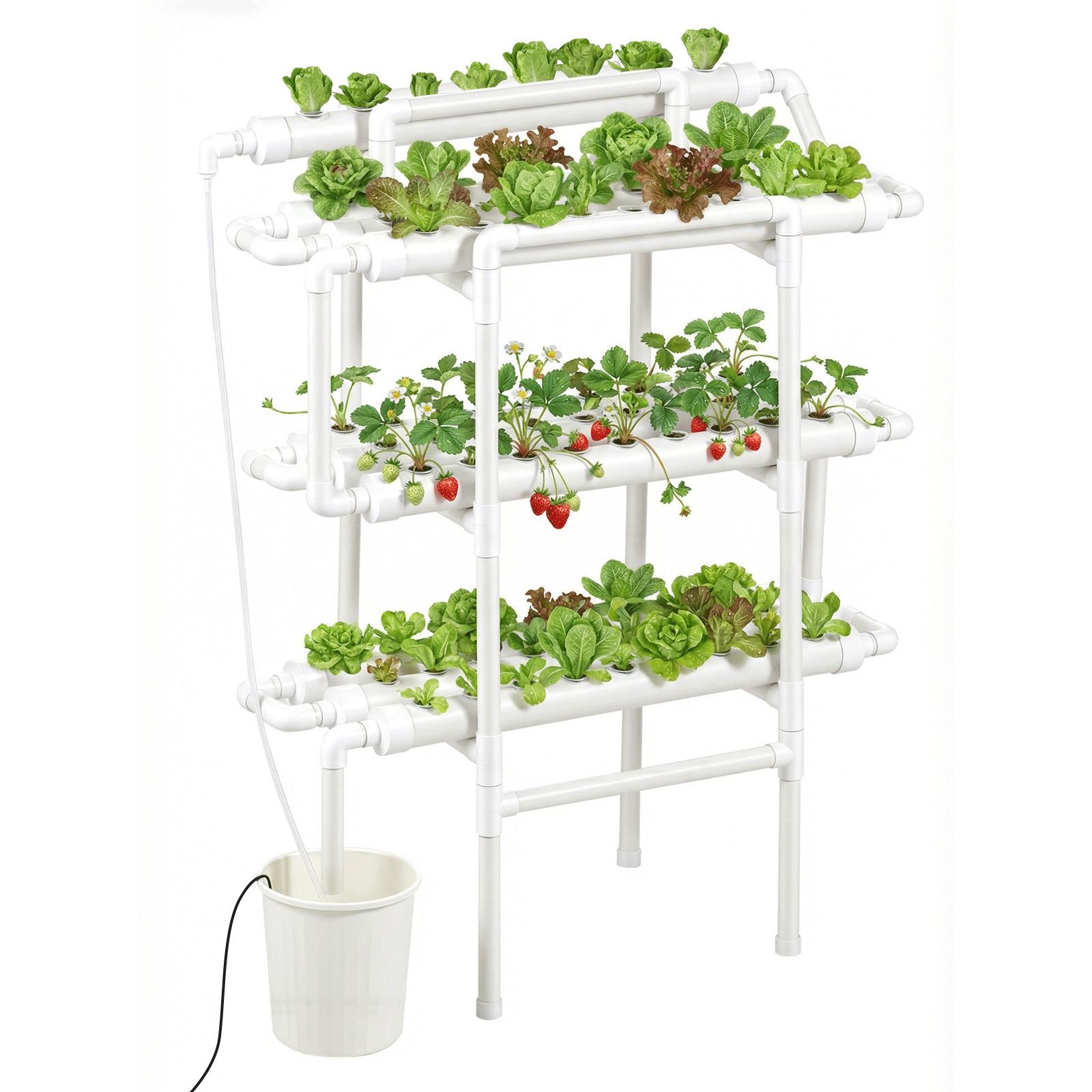 3 Tier 90 Sites Hydroponic Gro - đánh giá và giá Hydroponic Kit