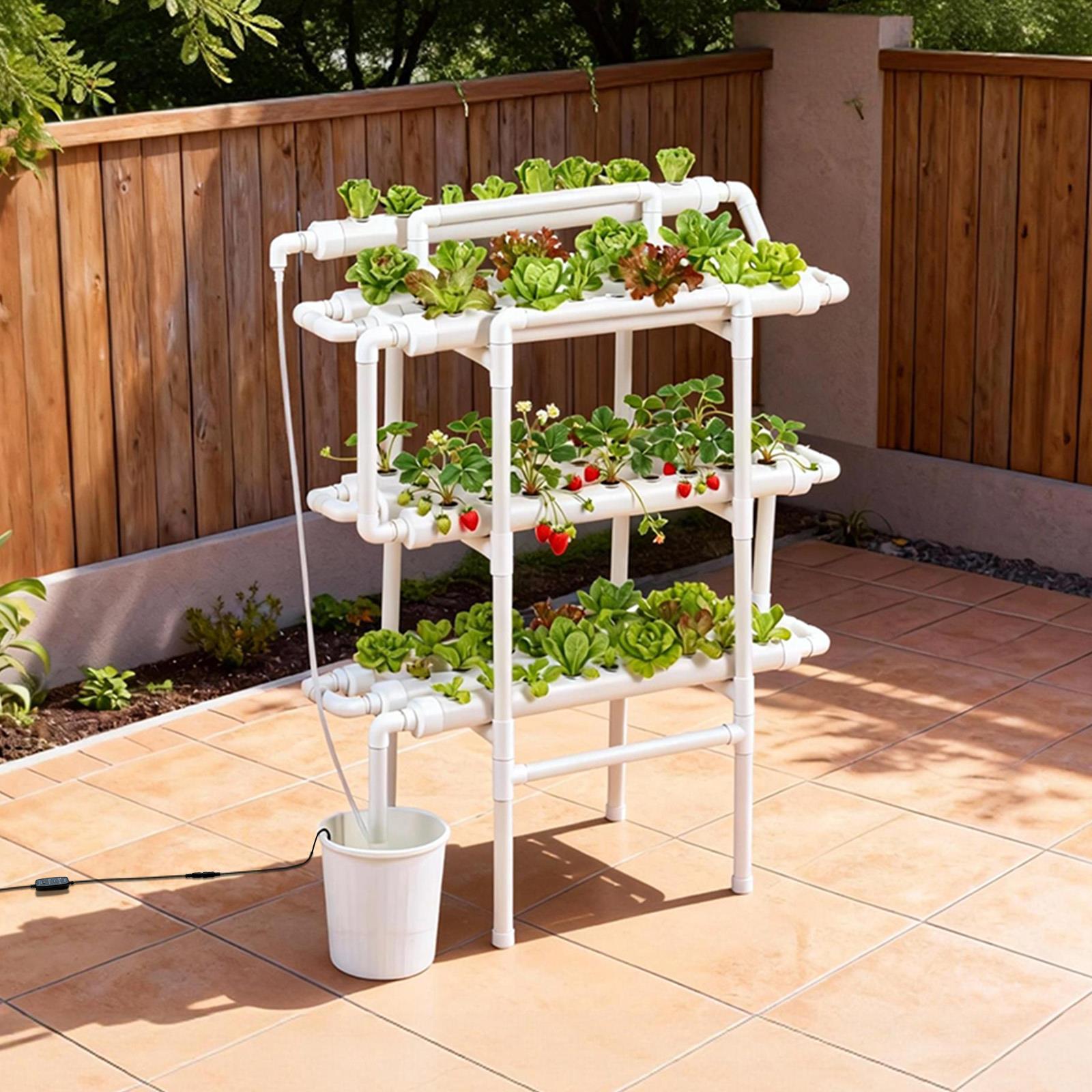 3 Tier 90 Sites Hydroponic Gro - đánh giá và giá Hydroponic Kit