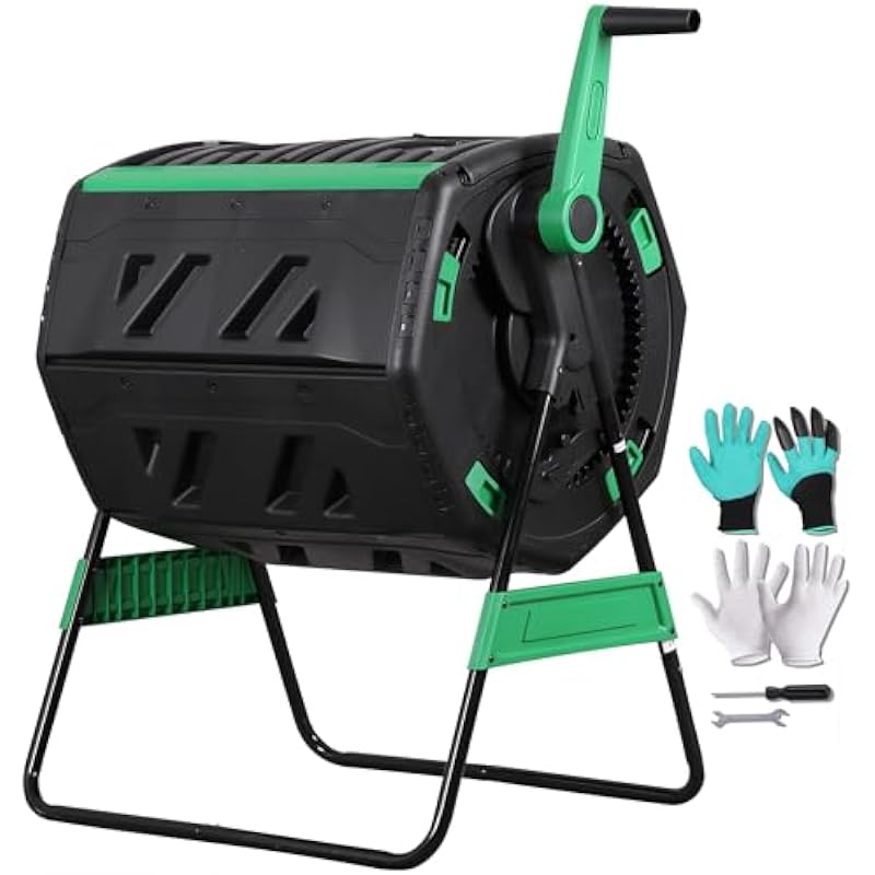 53-Gallon Two-Section Rotating - đánh giá và giá Compost Bin