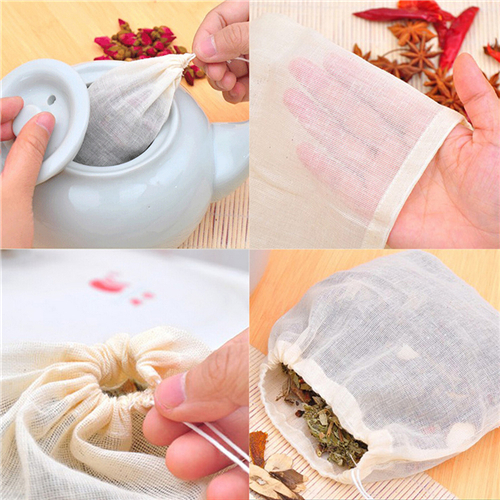 1/10 Cái Cotton Túi Trà Muslin - đánh giá và giá Grow Bag