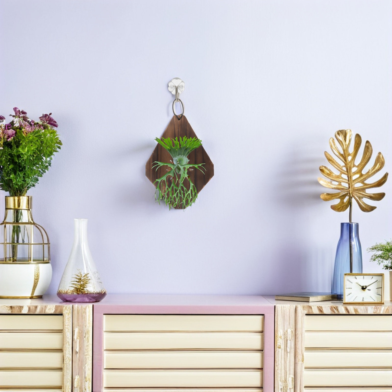 2Pcs Rustic Carbonized Wood Fe - đánh giá và giá Vertical Planter