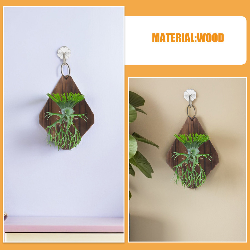 2Pcs Rustic Carbonized Wood Fe - đánh giá và giá Vertical Planter