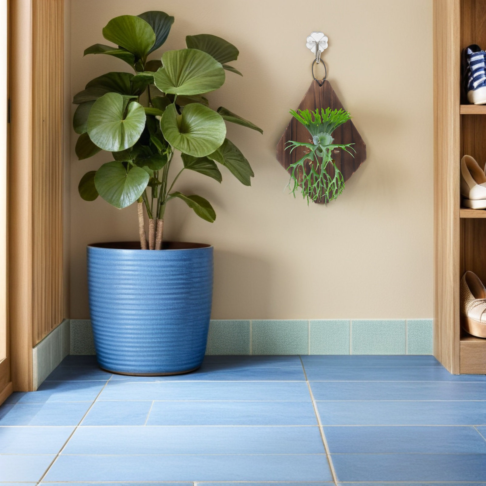 2Pcs Rustic Carbonized Wood Fe - đánh giá và giá Vertical Planter